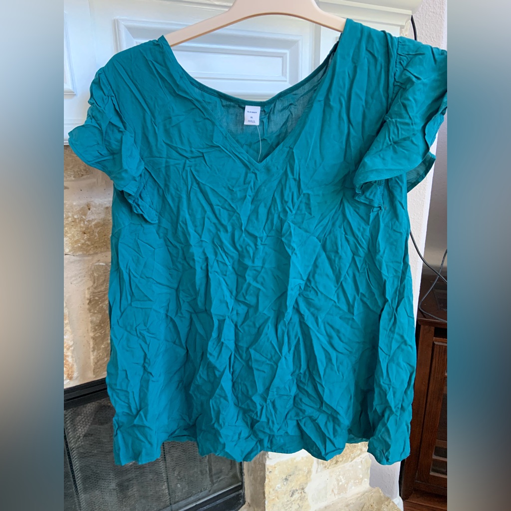 Teal Old Navy Blouse Nwt